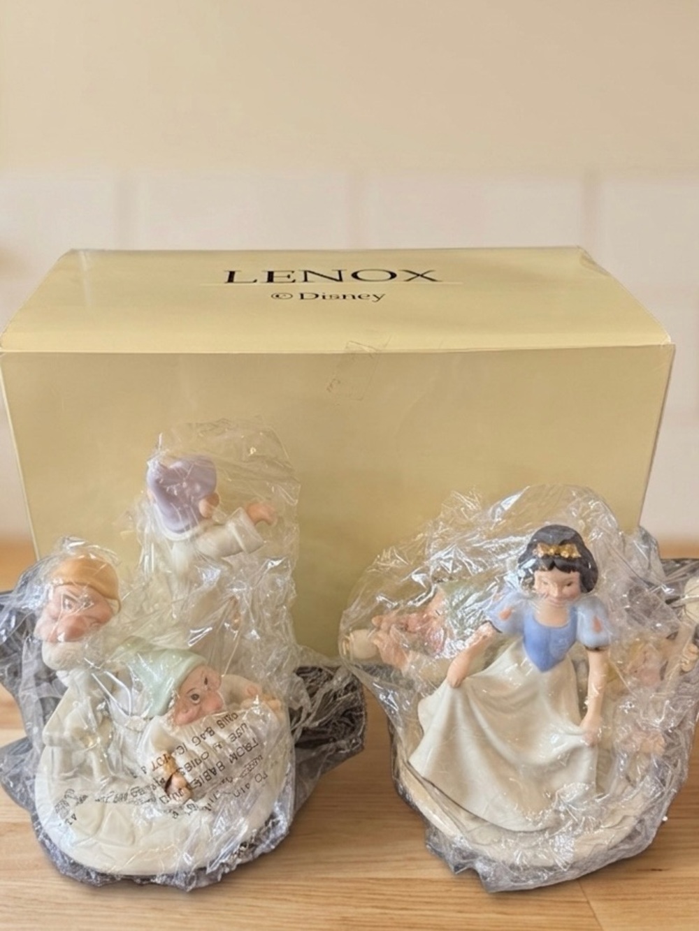 Lenox Disney Snow White & the Seven Dwarfs Candlestick Set | 2002 | Original Box
